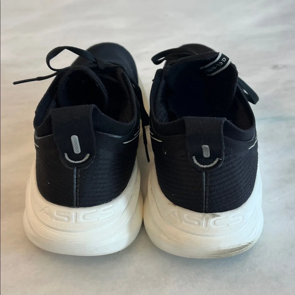 Asics Gel Nimbus 27 1011B958 Black White Running Shoes Men's 11 - Picture 4 of 10